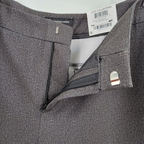 INC Pants Core Collection Womens 8 Slim Regular Ankle Mid Rise Heather Gray - Picture 6 of 11